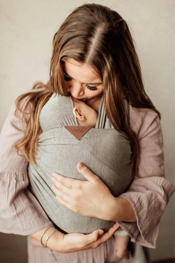 VIXSA Baby Wrap Carrier - Soft & Breathable Infant Sling for Newborn to Toddler - Hands-Free Baby Wearing for Moms & Dads - Perfect for Shopping, Hiking & Daily Errands - Victoria Skies