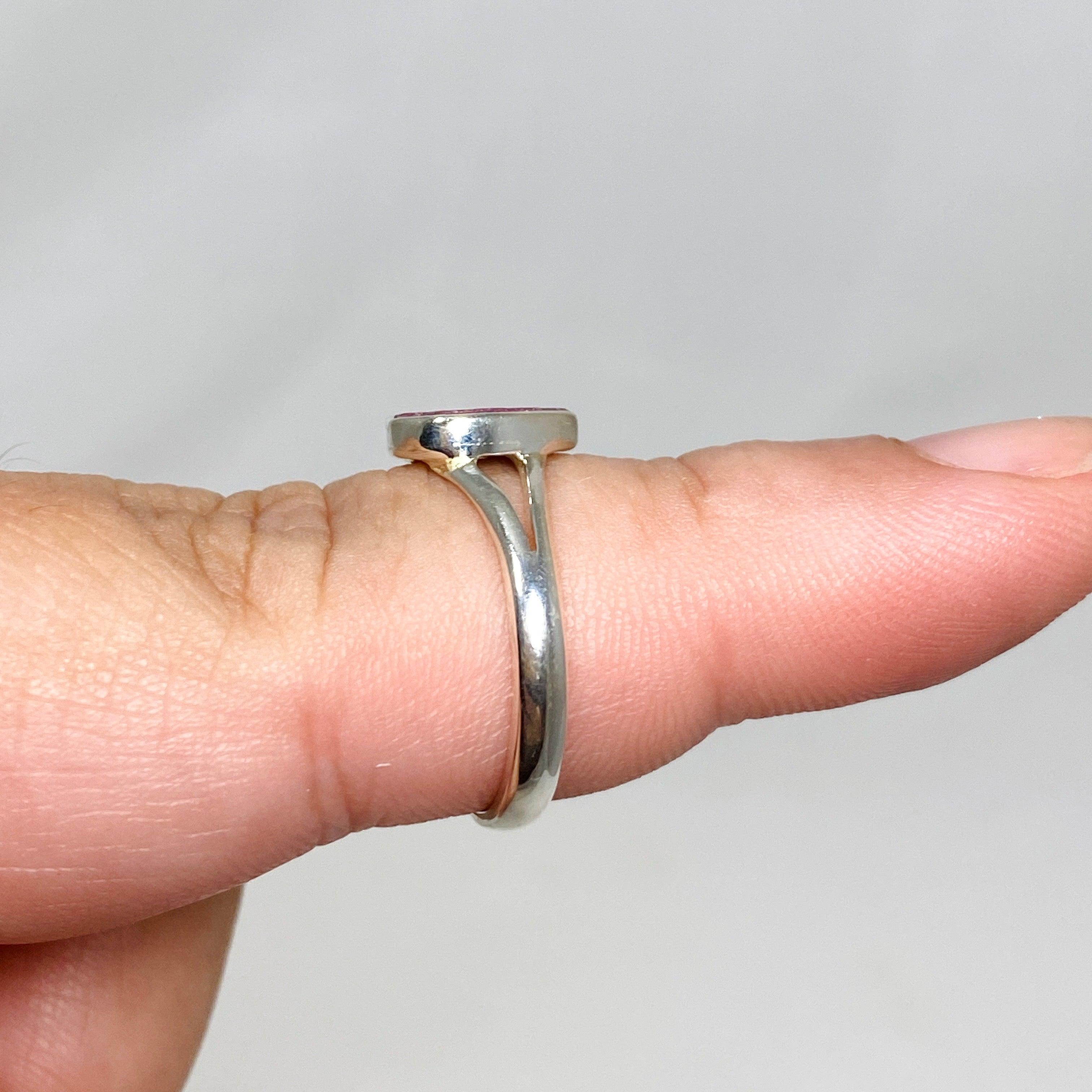 Natural Raw Ruby Teardrop Ring - 925 Sterling Silver Handmade Jewelry R3935 for Women, Gift for Her, Valentine's Day, Anniversary, Birthday, Party Wear, Boho Chic Style