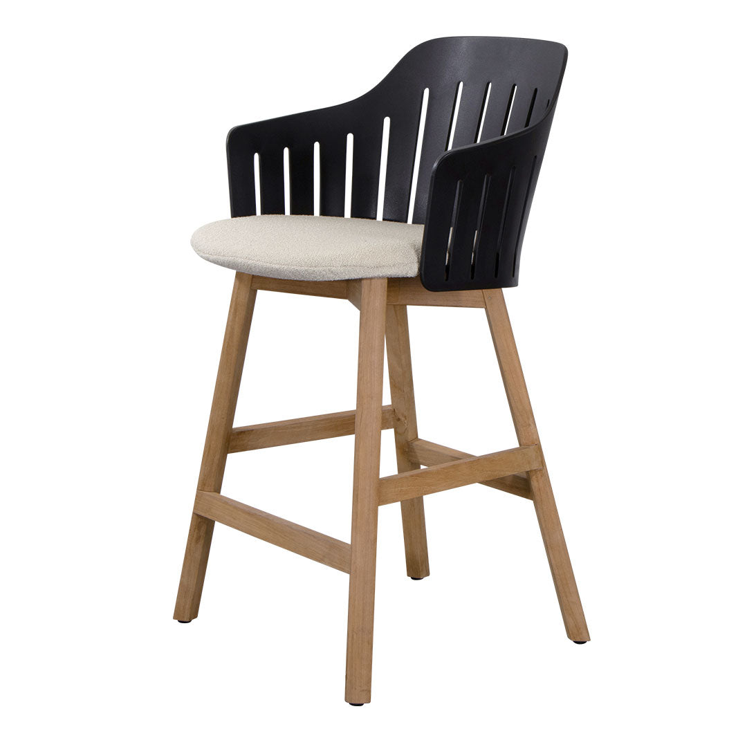 Premium Outdoor Counter Chair with Comfortable Seat Cushion & Durable Wood Base - Perfect for Patio, Deck, Poolside & Backyard Relaxation