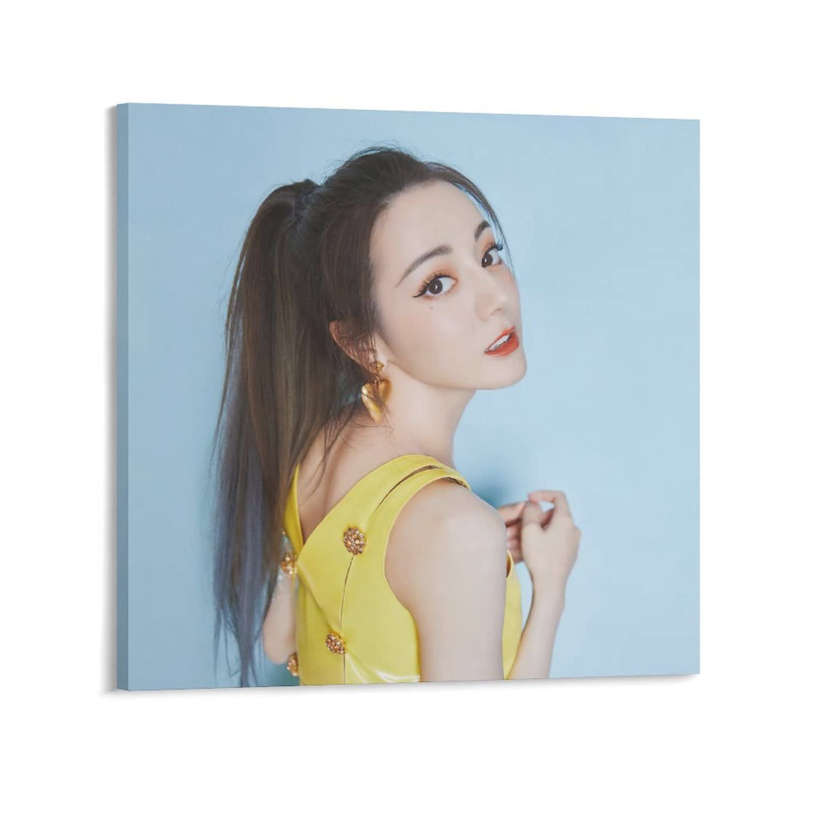 Dilraba Dilmurat Aesthetic Wall Art - 3-Piece Canvas Poster Set, Modern Room Decor (16x16inch/40x40cm) - Perfect for Bedroom, Living Room & Office Wall Decor