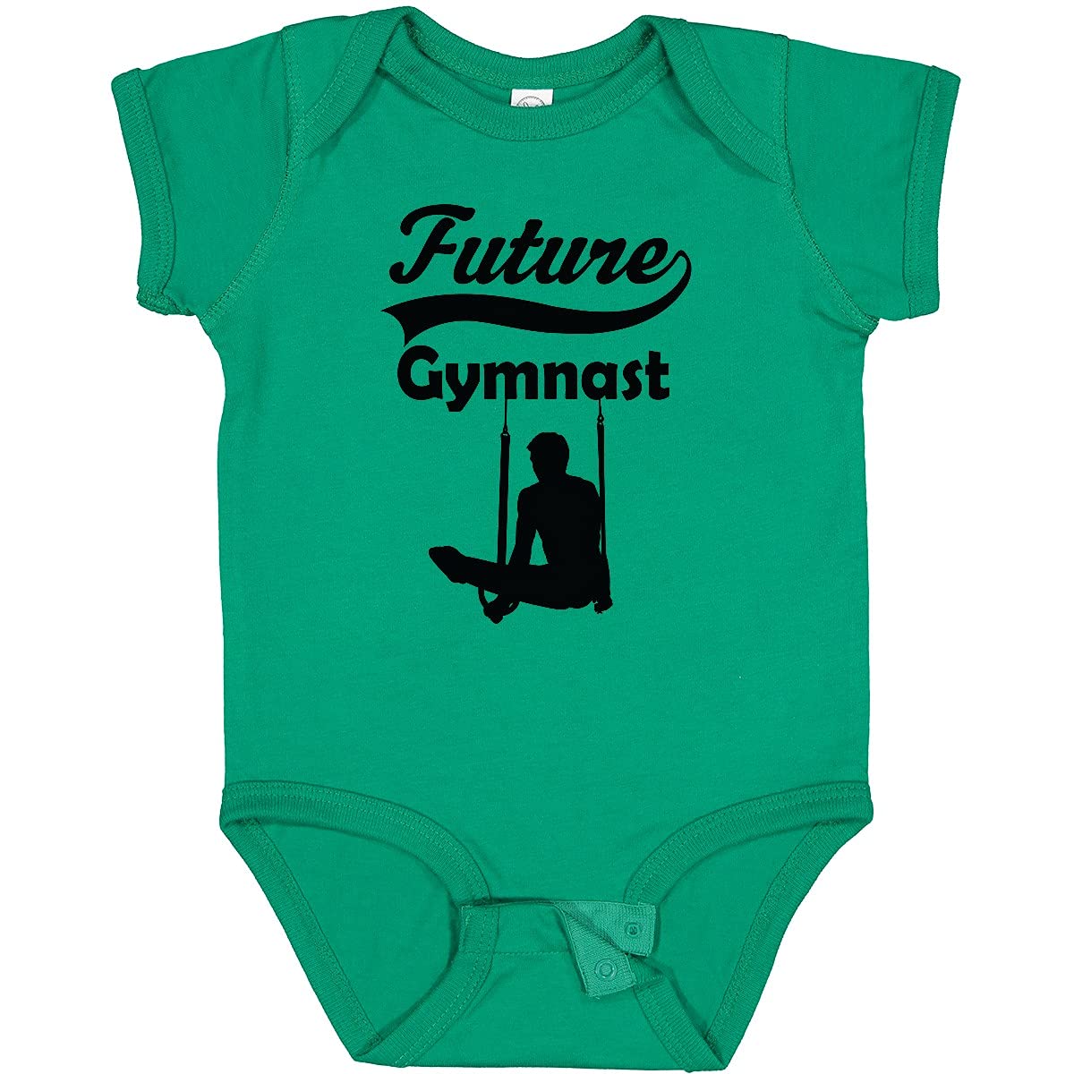 Inktastic Future Gymnast Baby Boy Bodysuit - Soft Cotton Onesie for Infant Athletes, Perfect for Gymnastics Practice, Playtime & Photo Shoots