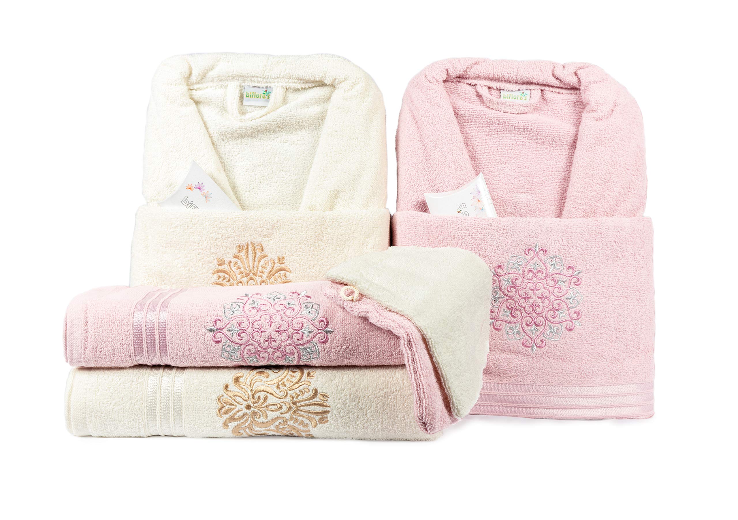 Anna Women's Soft Robe and Towel Set - Luxurious Bathrobe & Towel Combo for Spa, Bath, and Relaxation at Home