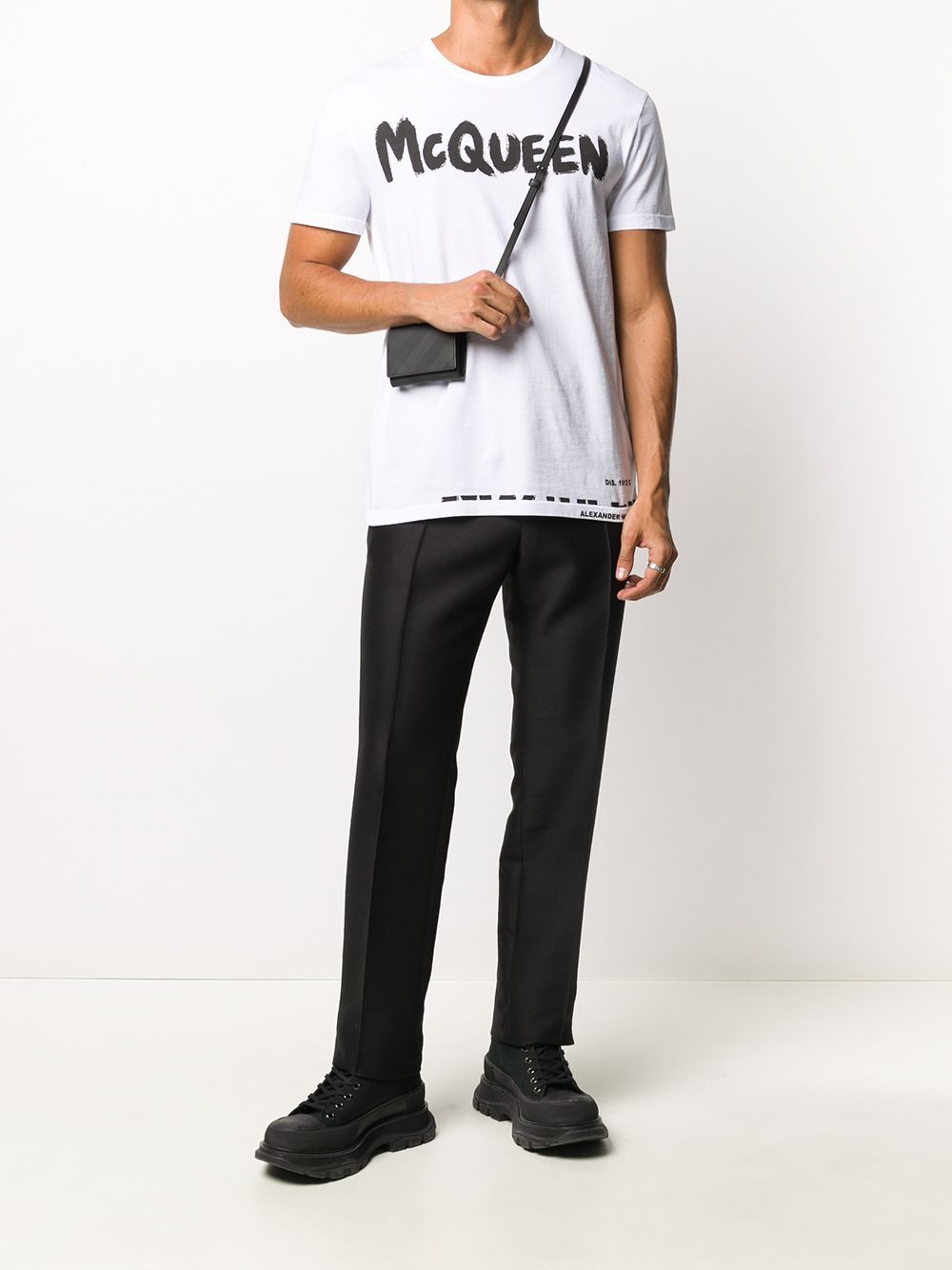 Alexander McQueen Men's White T-Shirts & Polo Shirts - Premium Cotton Casual & Business Wear for Daily Outfits & Office Style