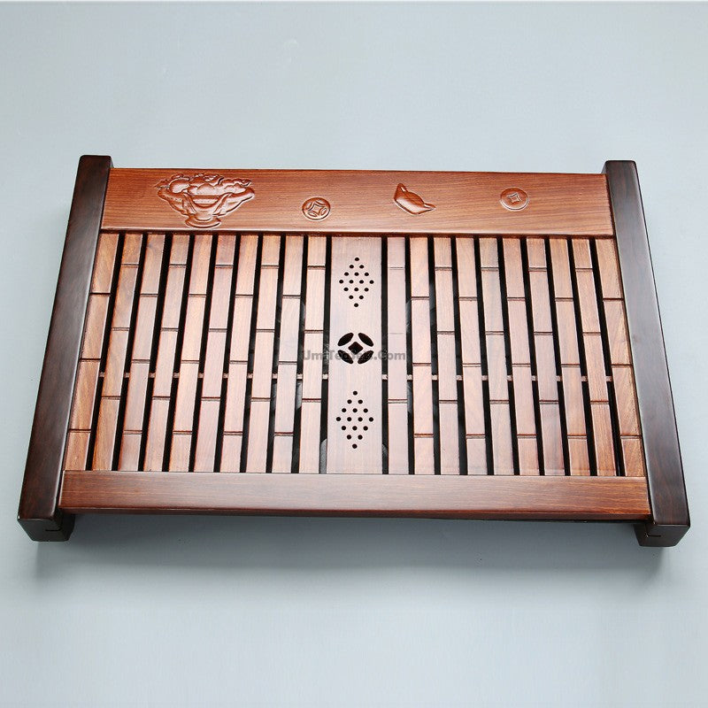 Premium Natural Rosewood Gongfu Tea Tray - Handcrafted Chinese Tea Ceremony Tray for Brewing, Serving & Display - Perfect for Home, Office & Tea Shops