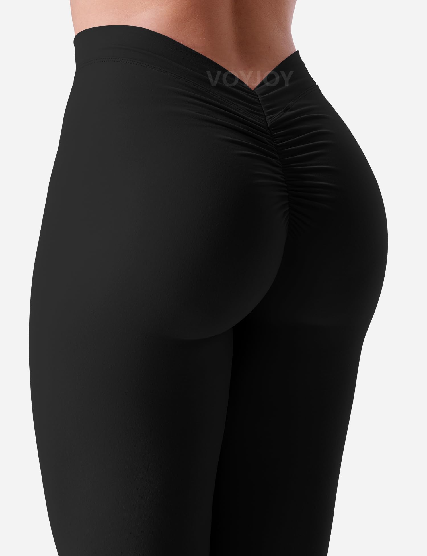 VOYJOY V Back Scrunch Butt Lifting Leggings - High Waisted Workout Tights for Women, Yoga, Gym & Running - Squat Proof & Comfortable for Fitness & Daily Wear