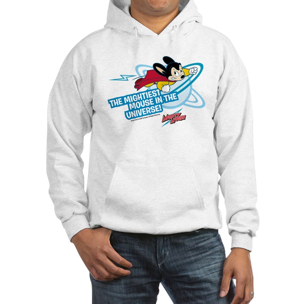 The Mightiest Mouse in the Universe Hooded Sweatshirt | Funny Graphic Pullover | Casual Wear for Disney Fans & Marvel Lovers | Perfect for Cosplay, Gifts & Everyday Comfort