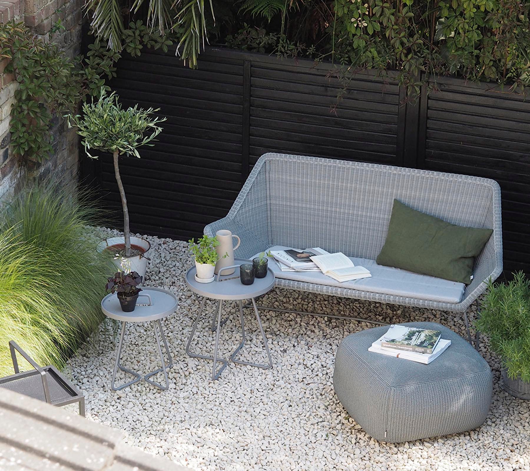 Breeze 2-Seater Outdoor Garden Sofa - Waterproof Wicker Patio Furniture Set for Backyard, Porch & Poolside Relaxation