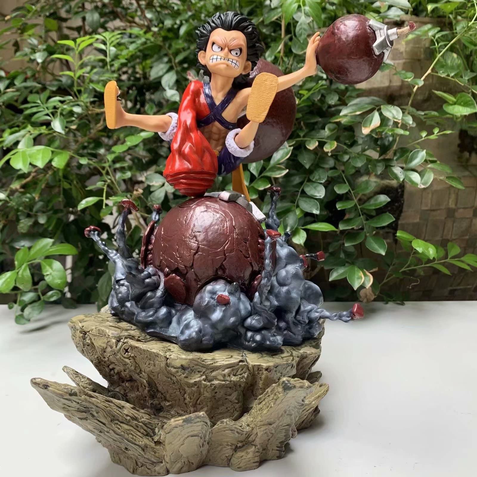 AZIQUAN 30cm One Piece Luffy Action Figure - Japanese Anime PVC Collectible Model Toy for Kids, Perfect Birthday Gift for Anime Fans | Display for Home, Office, or Collection