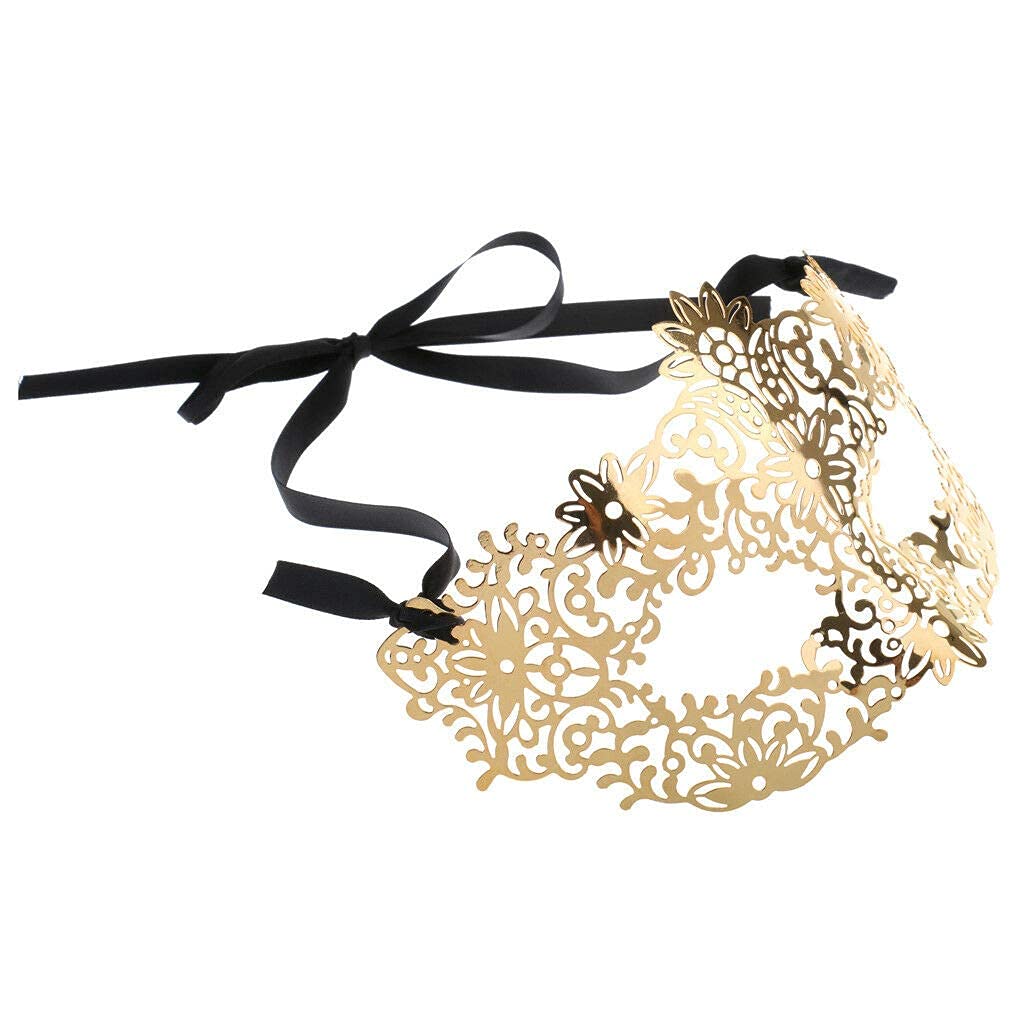 Elegant Hollow Flower Eye Mask for Women & Girls - Ubersweet® Imported Masquerade Mask for Party, Prom, Halloween & Cosplay Events