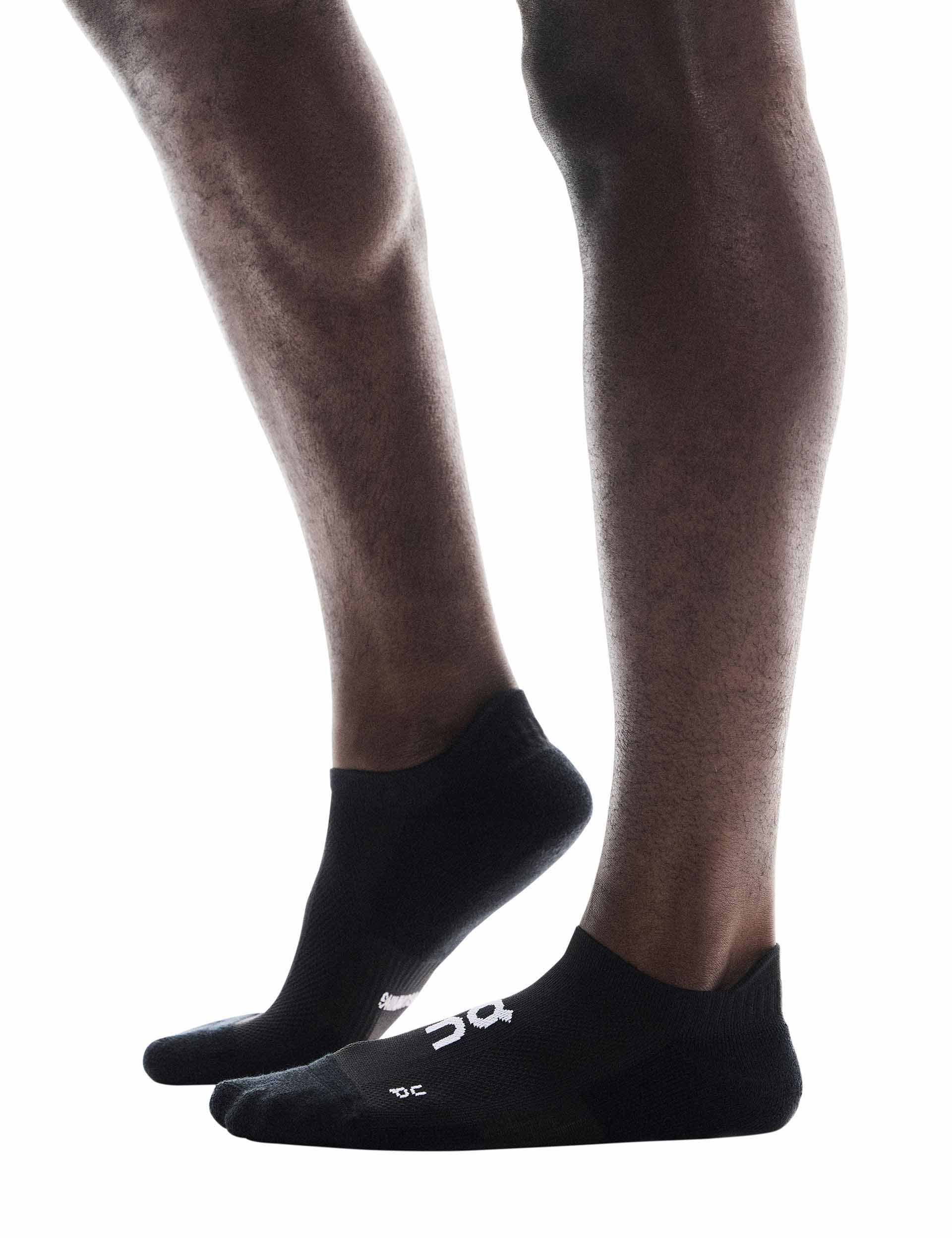 Core Run Sock Low 2P - Black - Lightweight Running Socks for Men & Women - Perfect for Jogging, Gym Workouts and Daily Wear
