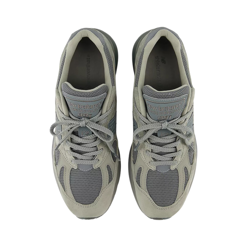New Balance 991v2 MiUK thisisneverthat Grey Sneakers - Premium Running Shoes for Men & Women - Perfect for Jogging, Gym Workouts & Casual Streetwear Fashion