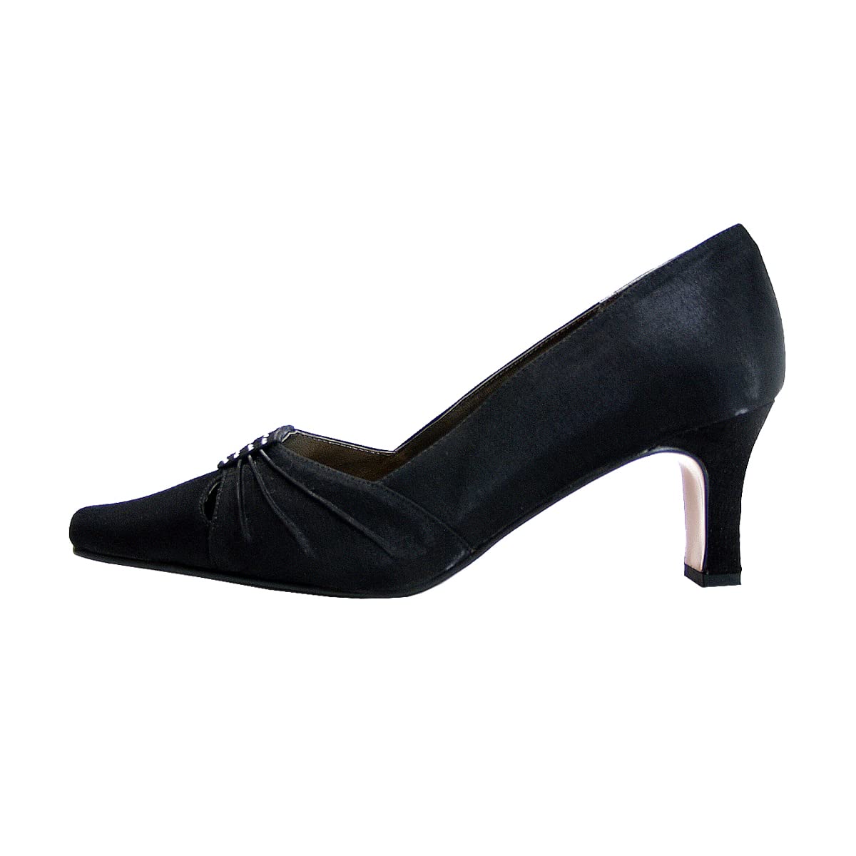 Floral Reina Women's Wide Width Satin Dress Shoes - Comfortable & Elegant Wedding, Prom, Party & Formal Occasion Shoes for Wide Feet