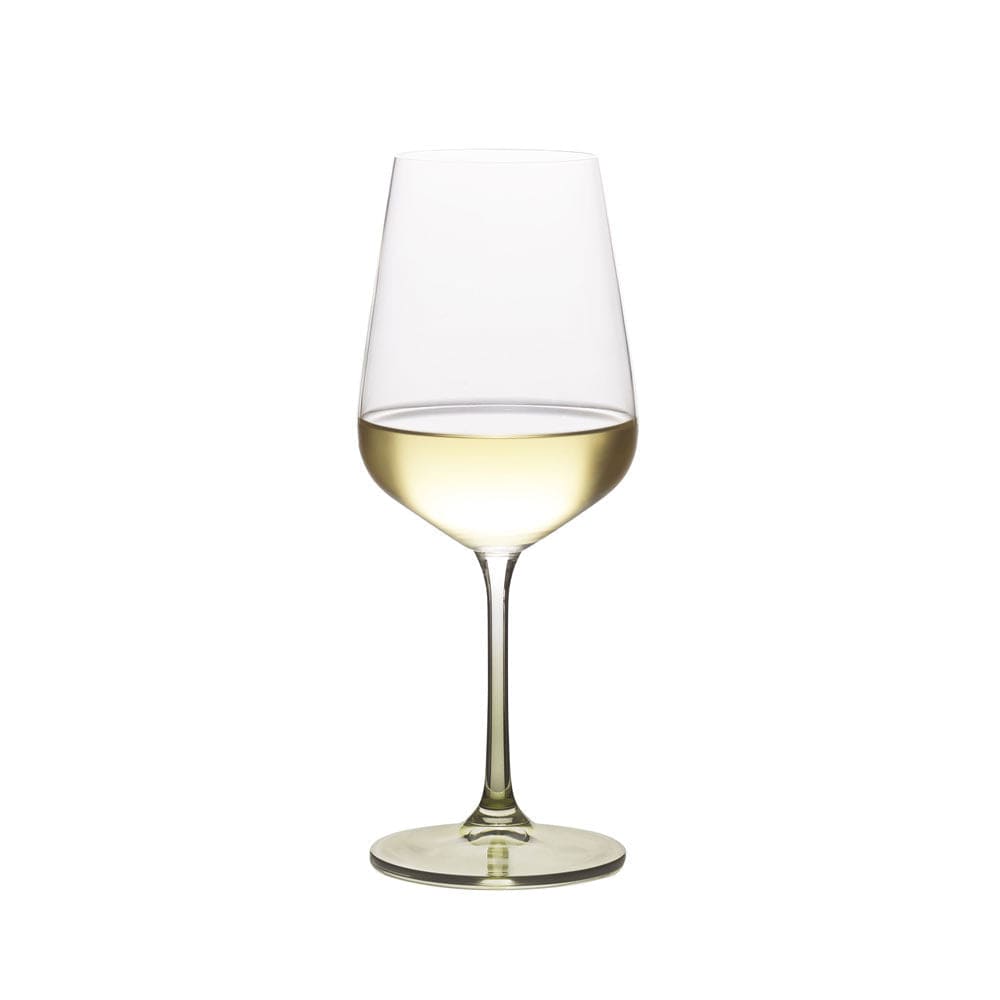 Gianna Ombre Sage Wine Glasses Set of 4 - Elegant Stemware for White Wine, Dinner Parties & Home Decor - Perfect for Wedding Gifts, Housewarming & Entertaining