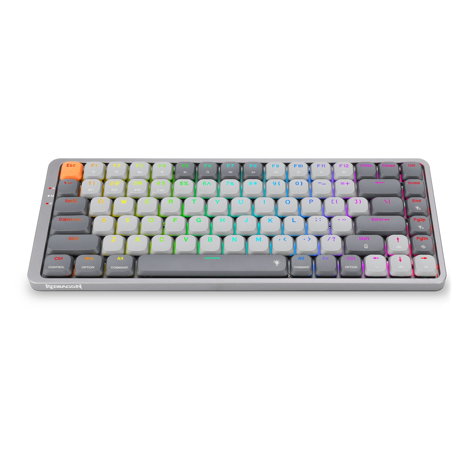 Redragon Azure K652GG RGB PRO Gaming Keyboard - Mechanical Keyboard with RGB Backlit, Anti-Ghosting, Wired USB for PC Gamers - Perfect for Esports, Streaming & Office Work