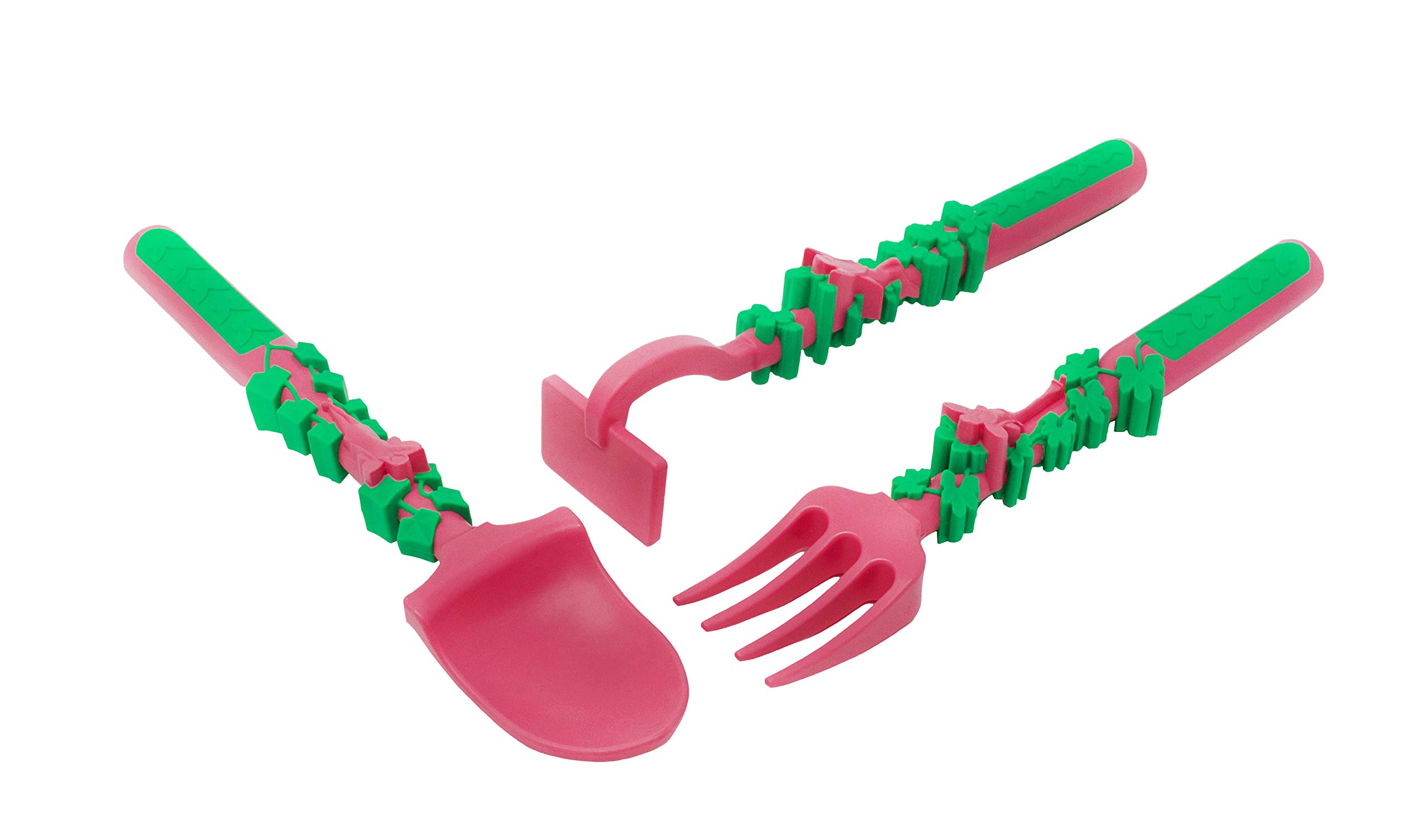 Constructive Eating Garden Fairy Plate, Placemat and Utensil Set for Kids - Fun & Educational Toddler Mealtime Set with Fork, Spoon & Non-Slip Mat - Perfect for Birthday Gifts, Parties & Learning Healthy Eating Habits