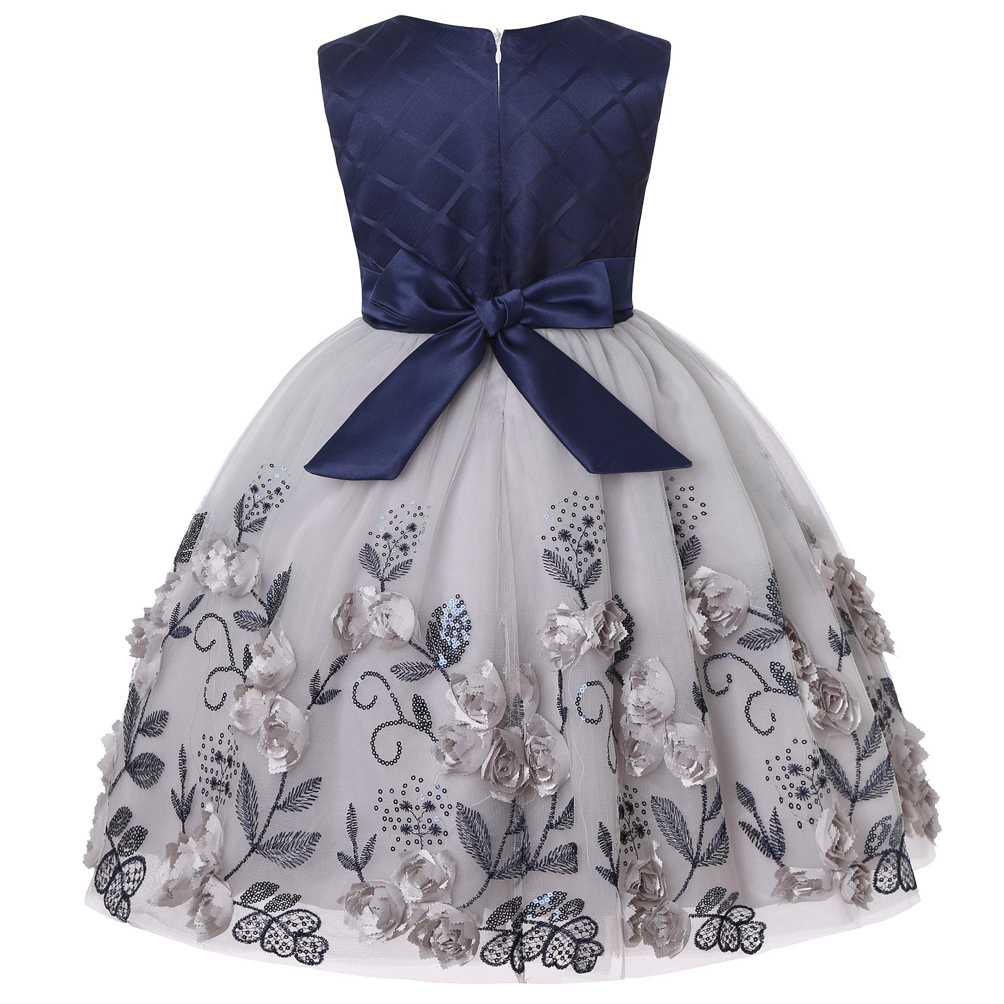 Lavender Girls Princess Dress for Bridesmaid Wedding Birthday Ball Party Show Evening - Perfect for Special Occasions & Photo Shoots