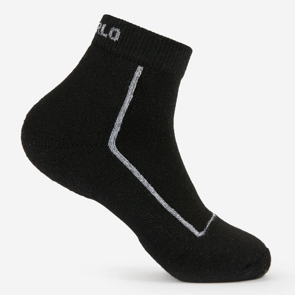 Thorlo Unisex Pickleball Socks - Light Cushion Ankle Socks for Men & Women (Black) | Breathable & Supportive for Pickleball, Tennis & Sports Activities