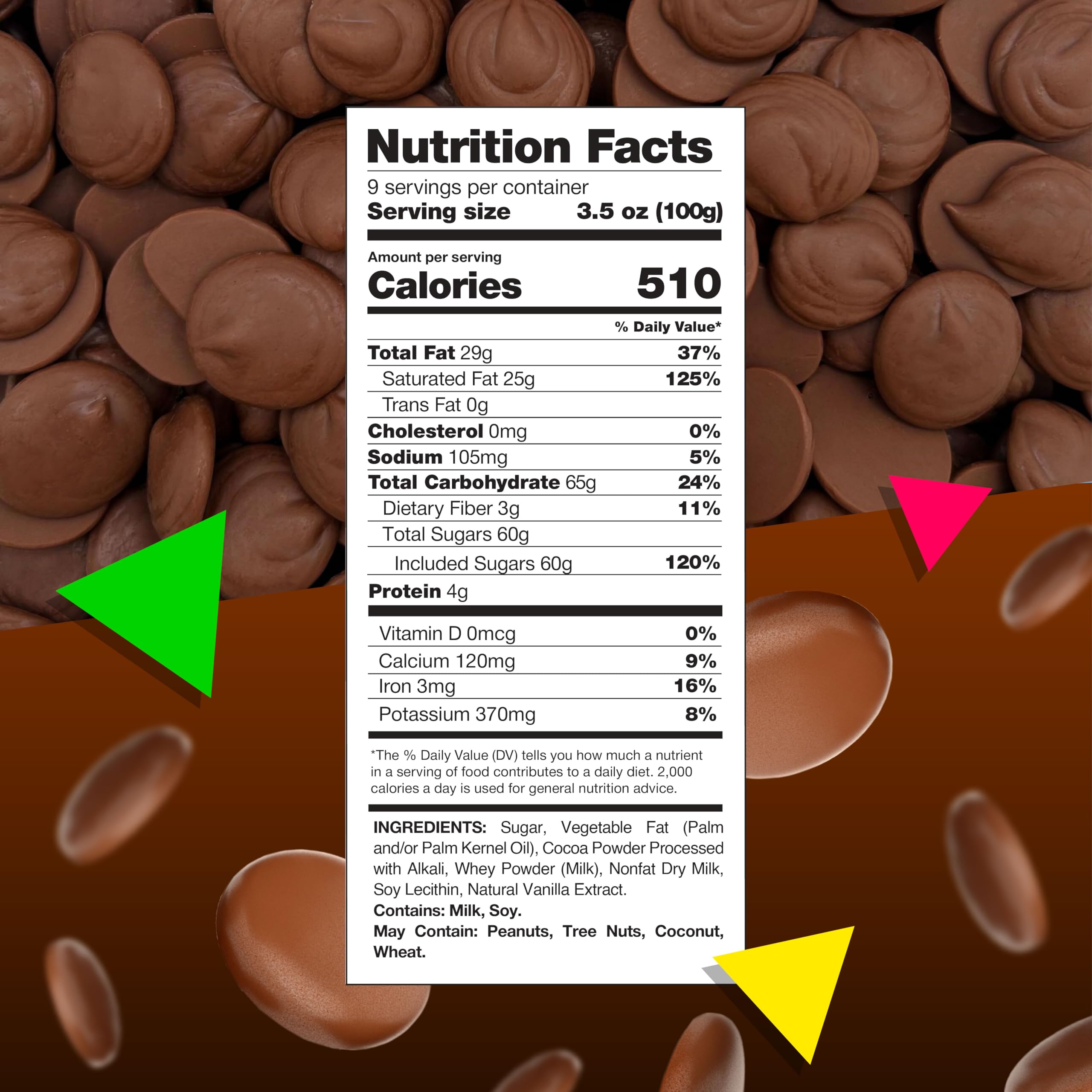 Premium Merckens Milk Chocolate Melting Wafers - 2lb Bulk Bag for Baking, Candy Making & Dessert Decorations | Perfect for Chocolate Fountains, Cake Pops & Dipping Treats