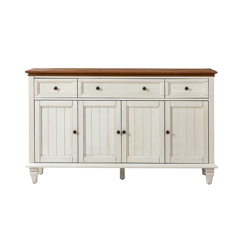 Raphael 58-Inch Wide 3-Drawer Sideboard Buffet Cabinet - Perfect for Dining Room Storage & Living Room Organization