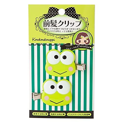 Sanrio KeroKeroKeroppi Hair Clips - Cute Frog Hairpins & Bangs Clips for Girls | Perfect for School, Cosplay & Kawaii Fashion Accessories