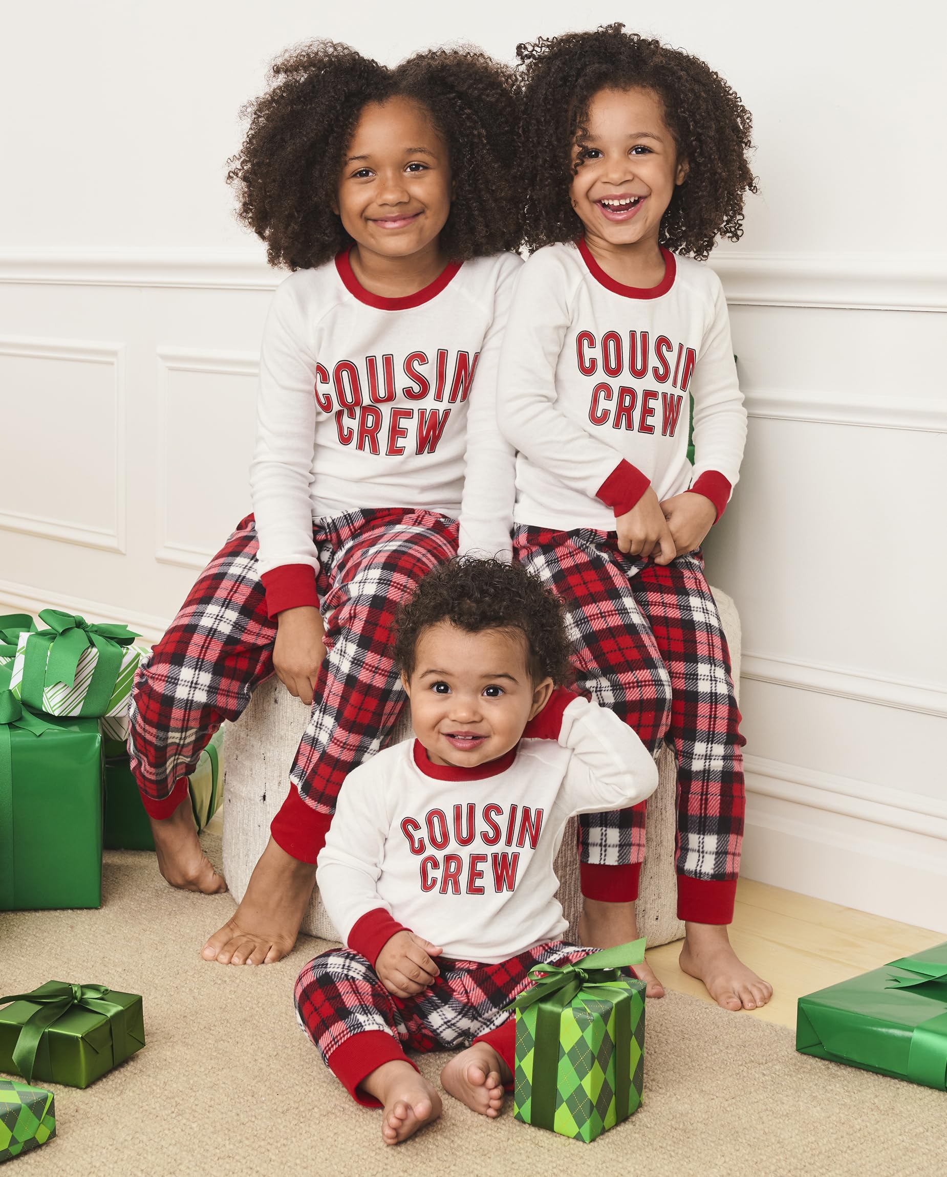 Kids' Christmas Pajama Sets - Fleece Matching Siblings for Holiday Photos