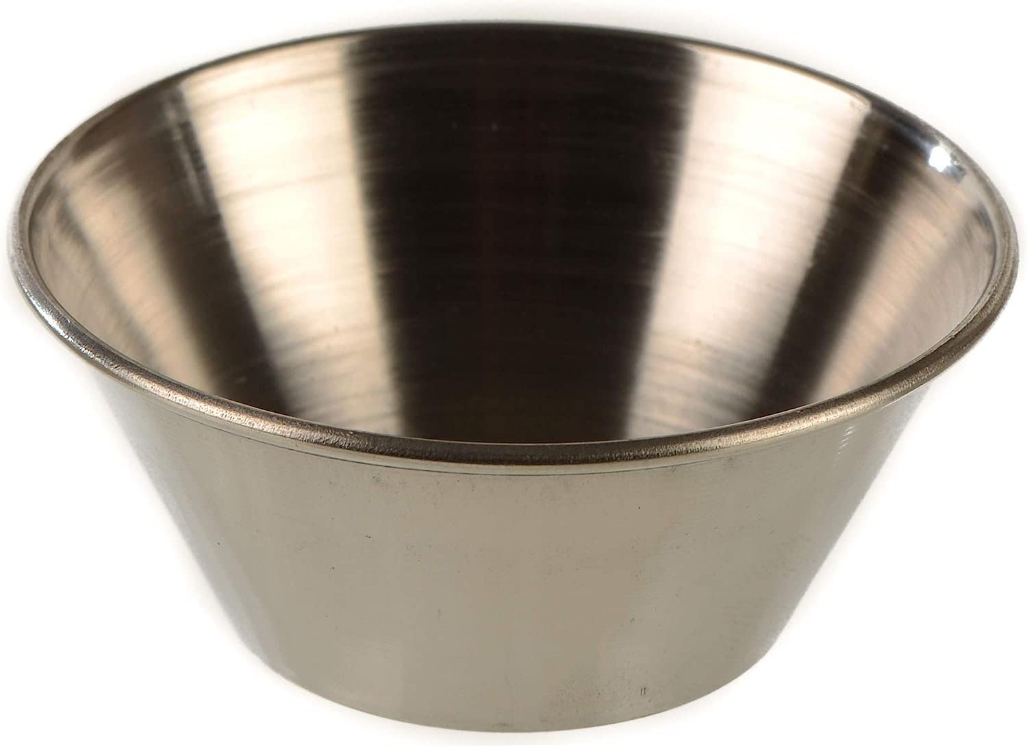 EcoQuality [60 Pack] 4 oz Stainless Steel Sauce Cups - Round Condiment Containers, Food Safe Commercial Grade Portion Dipping Cups for Restaurants, Catering & Home Use - Perfect for Sauces, Dressings, Dips & Small Snacks