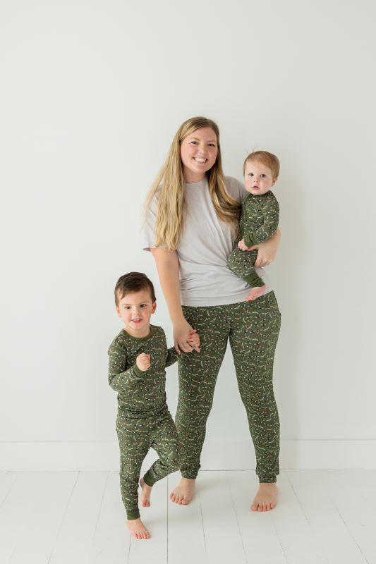 Bee Kind Two Piece Pajama Set - Soft Cotton Sleepwear for Women, Cute Bee Print Pajamas for Lounge & Sleep | Perfect for Relaxing at Home, Gift for Her