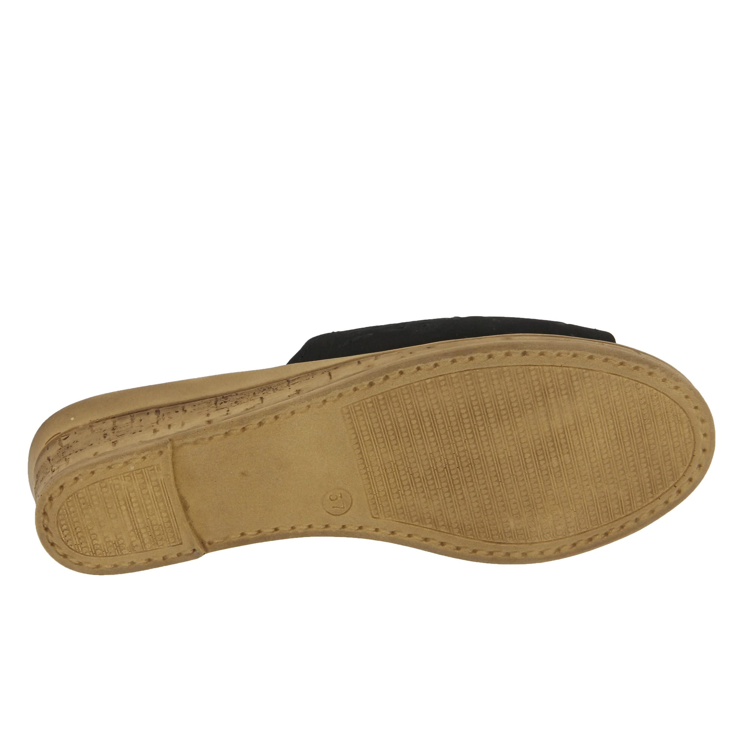 Women's ESTELLA Fashion Wedge Slide Sandals - Comfortable Spring & Summer Casual Shoes for Beach, Vacation, and Everyday Wear