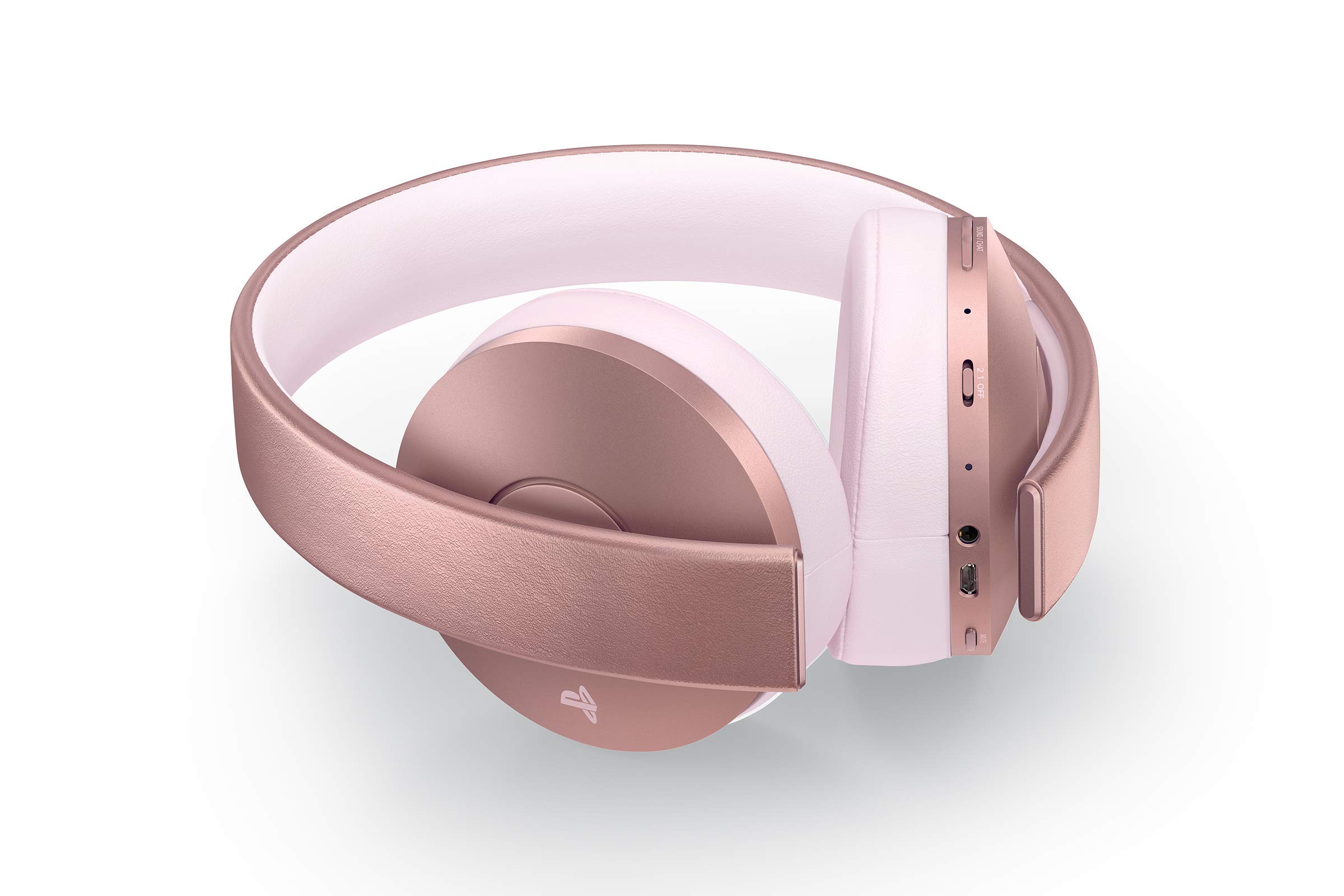 Renewed PlayStation Gold Wireless Headset (Rose Gold) for PS4 - Noise Cancelling Gaming Headset with 7.1 Virtual Surround Sound | Perfect for Online Gaming, Streaming & Late Night Sessions