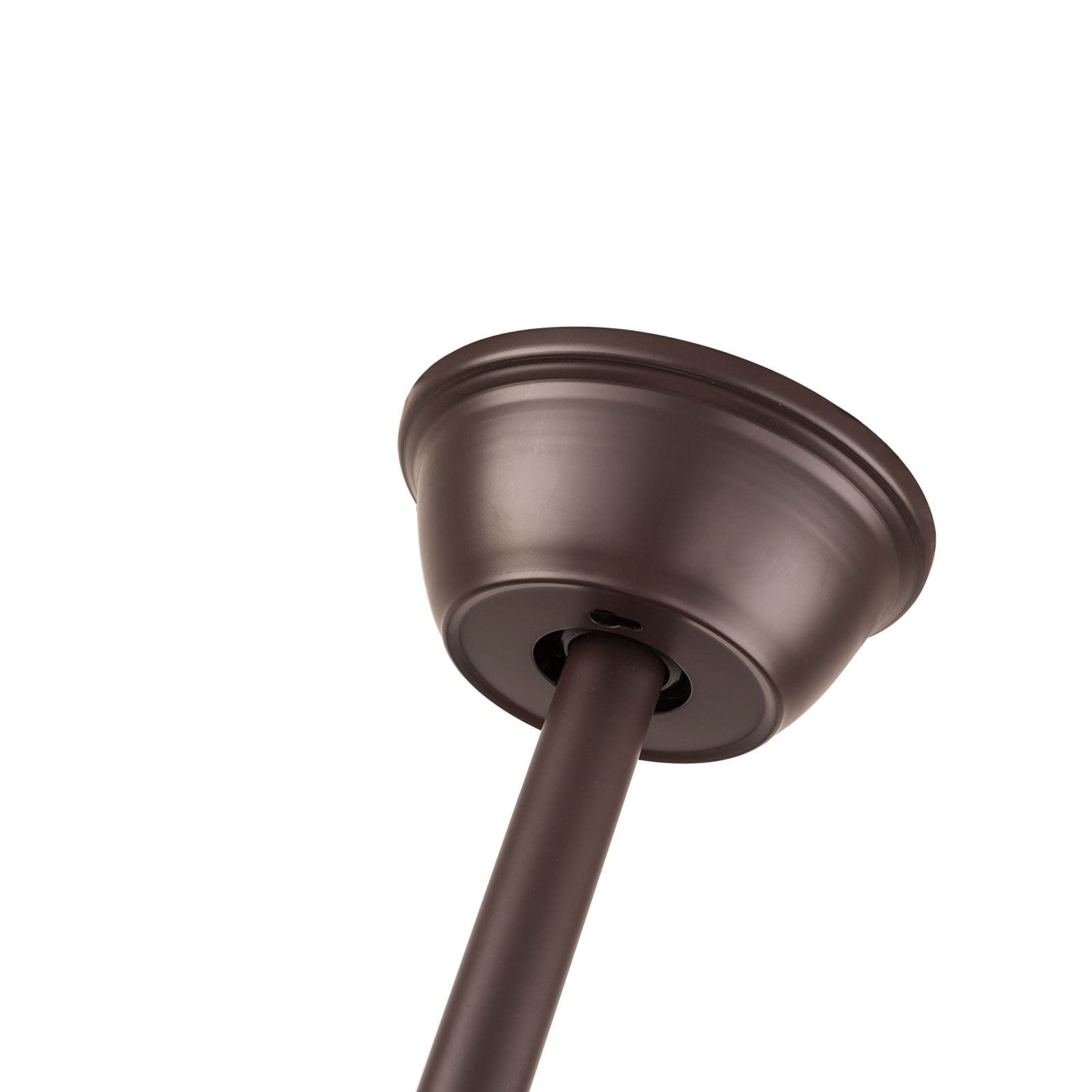 52 Inch Low Profile Ceiling Fan with Light Kit & Remote Control - 5 Reversible Blades, 3 Lights, 3 Speeds - Oil Rubbed Bronze Finish - Perfect for Bedroom, Living Room, Office & Indoor Spaces