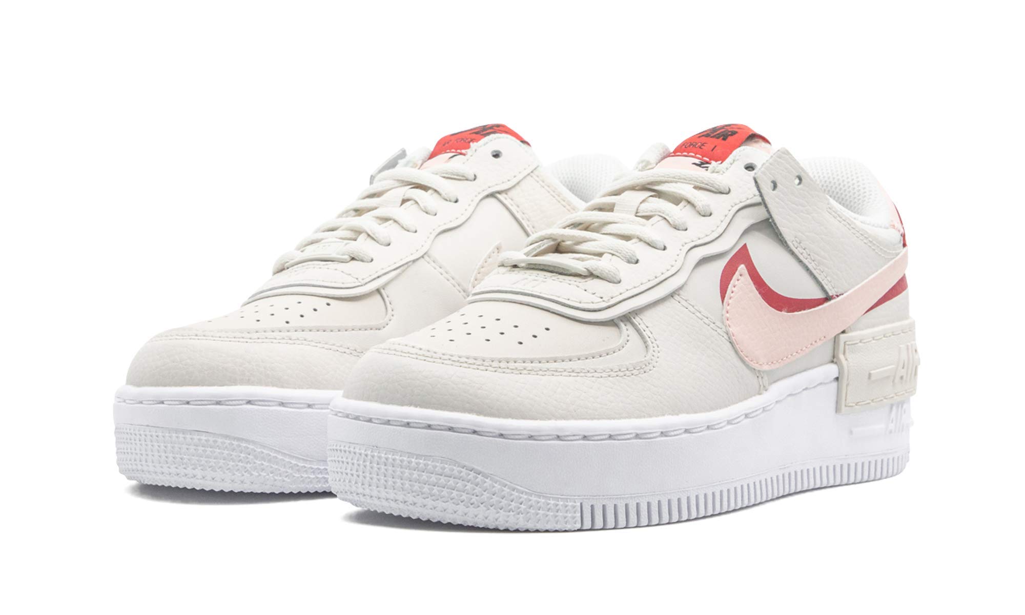Nike Women's Air Force 1 Shadow Phantom/Echo Pink-Gym Red Sneakers Size 6W - Stylish Gym & Casual Wear for Women