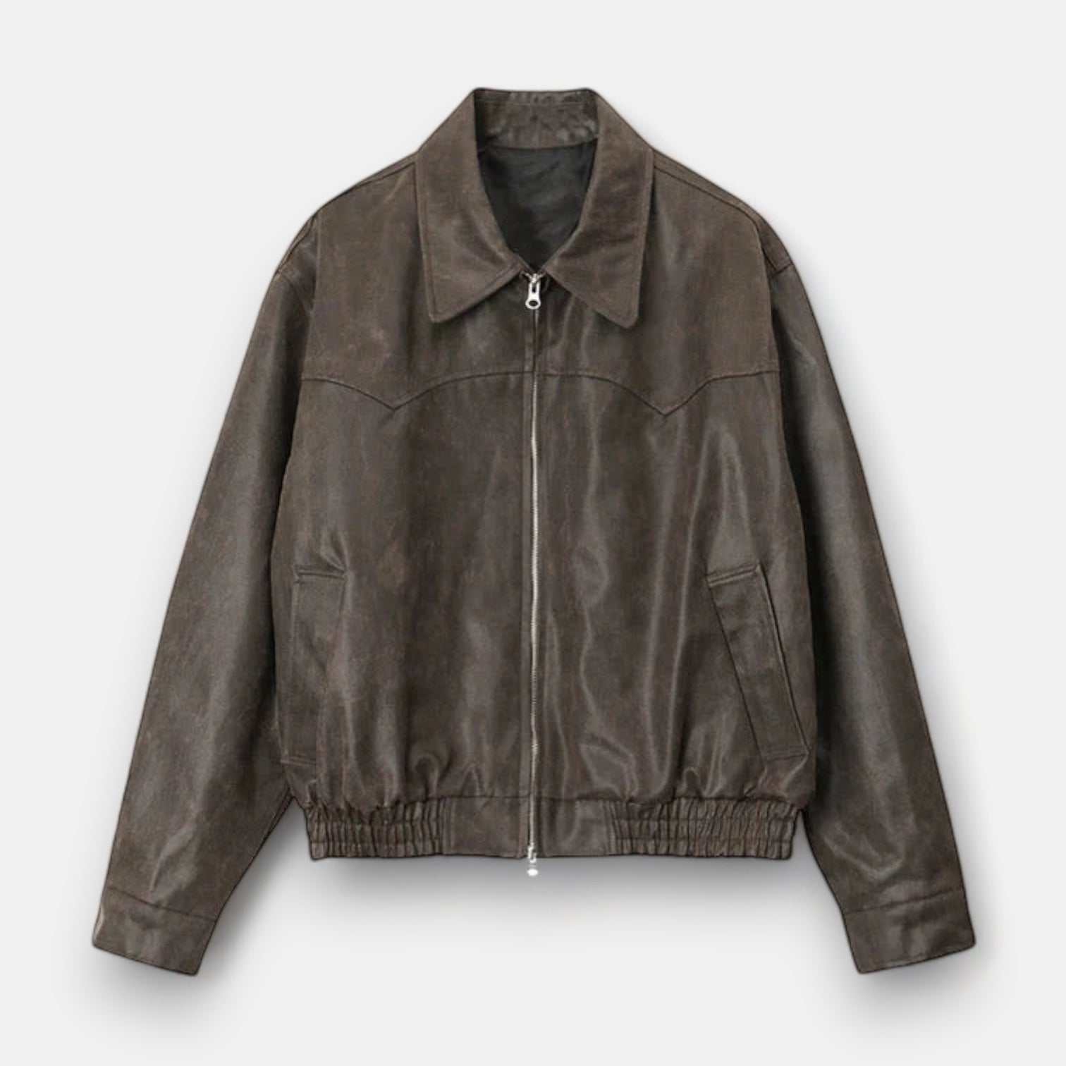 Vintage PU Leather Jacket for Women - Stylish Fall Outerwear Coats for Autumn Fashion, Casual Wear & Outdoor Activities