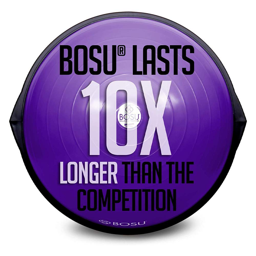 Bosu Home Gym Equipment - The Original 26 Inch Balance Trainer for Core Strength & Stability | Perfect for Yoga, Pilates & Fitness Training at Home