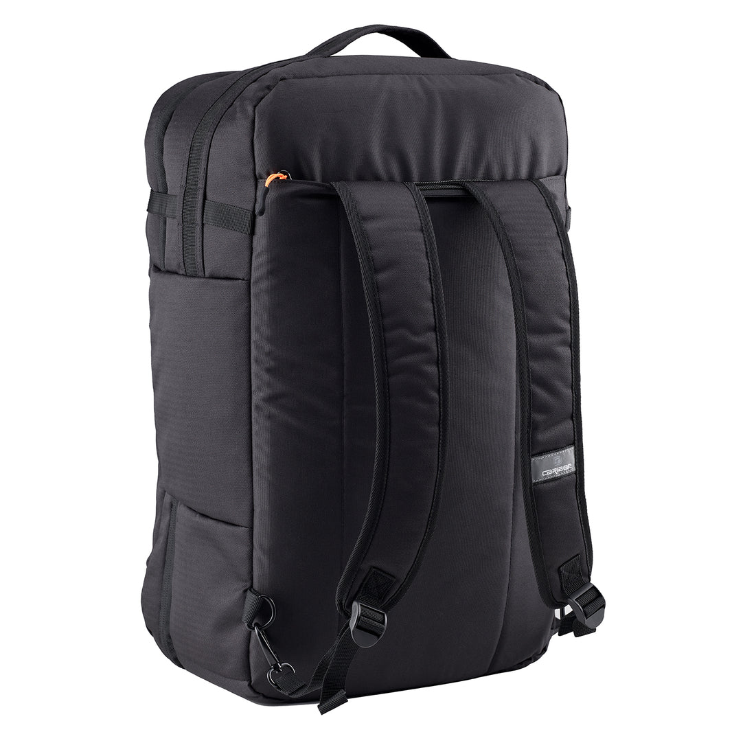 Caribee Altitude 40 Travel Backpack - Waterproof Carry On Backpack with Shoulder Strap for Overnight Trips, Business Travel & Hiking - Black