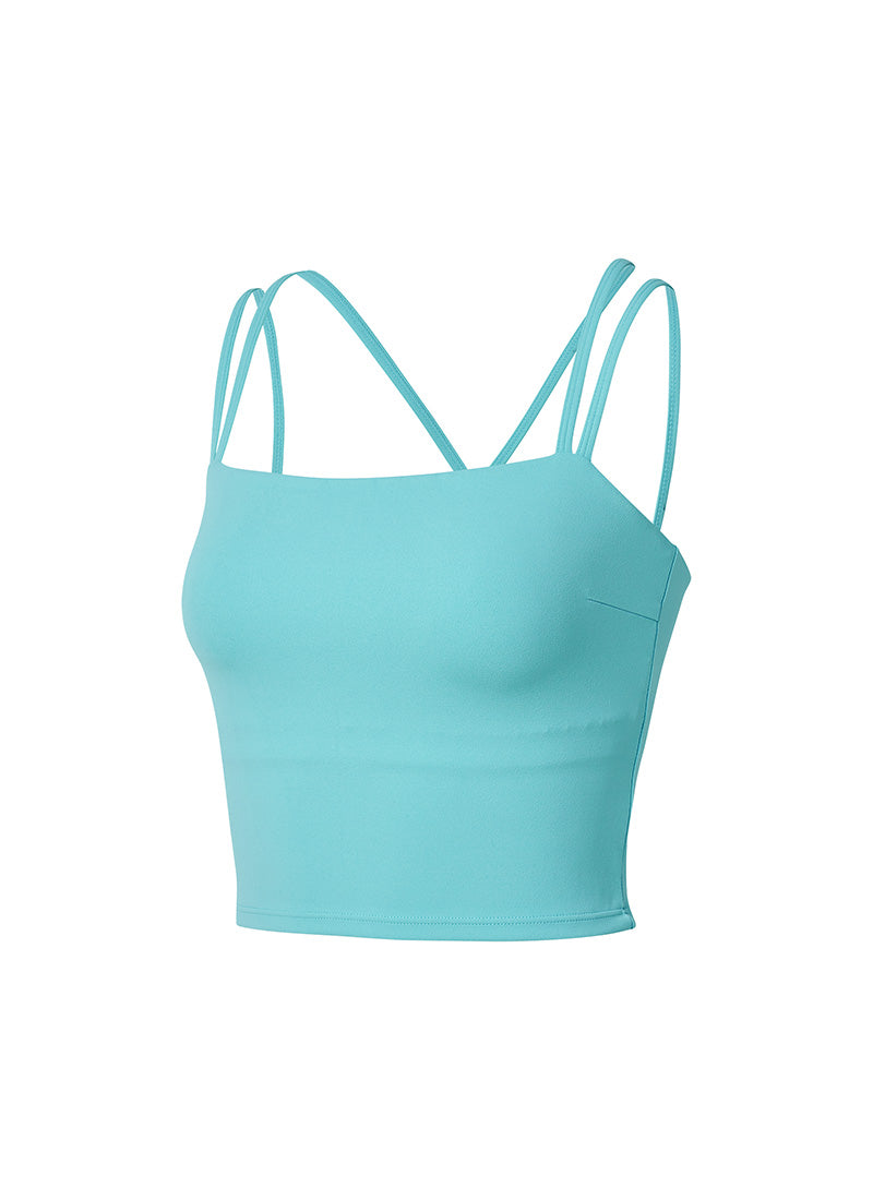 Black Label Power Rise Double Strap Sports Bra - High Support Workout Top for Running, Yoga & Gym