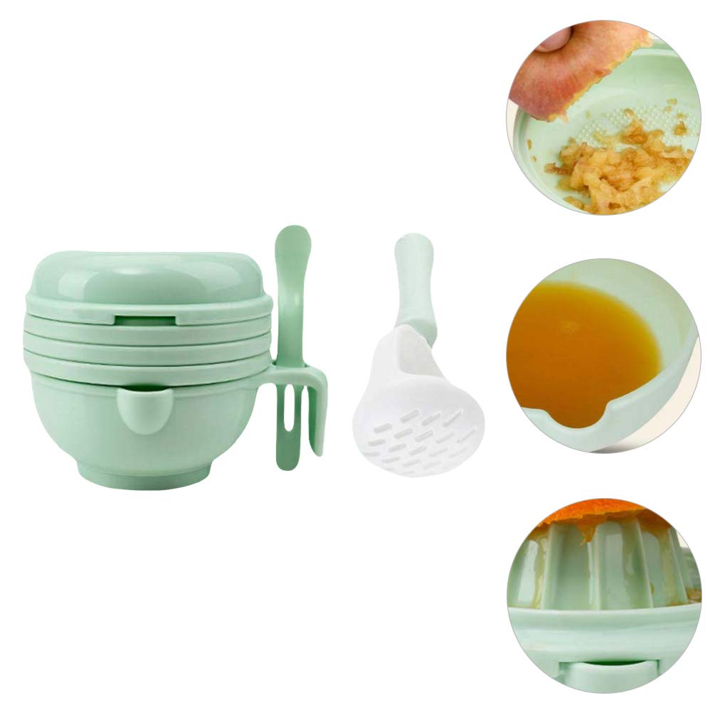 Portable Baby Food Maker & Masher - Mash & Serve Bowl for Fruits & Vegetables - Easy Baby Food Feeder & Ricer Tool - Perfect for Homemade Baby Puree & On-the-Go Feeding