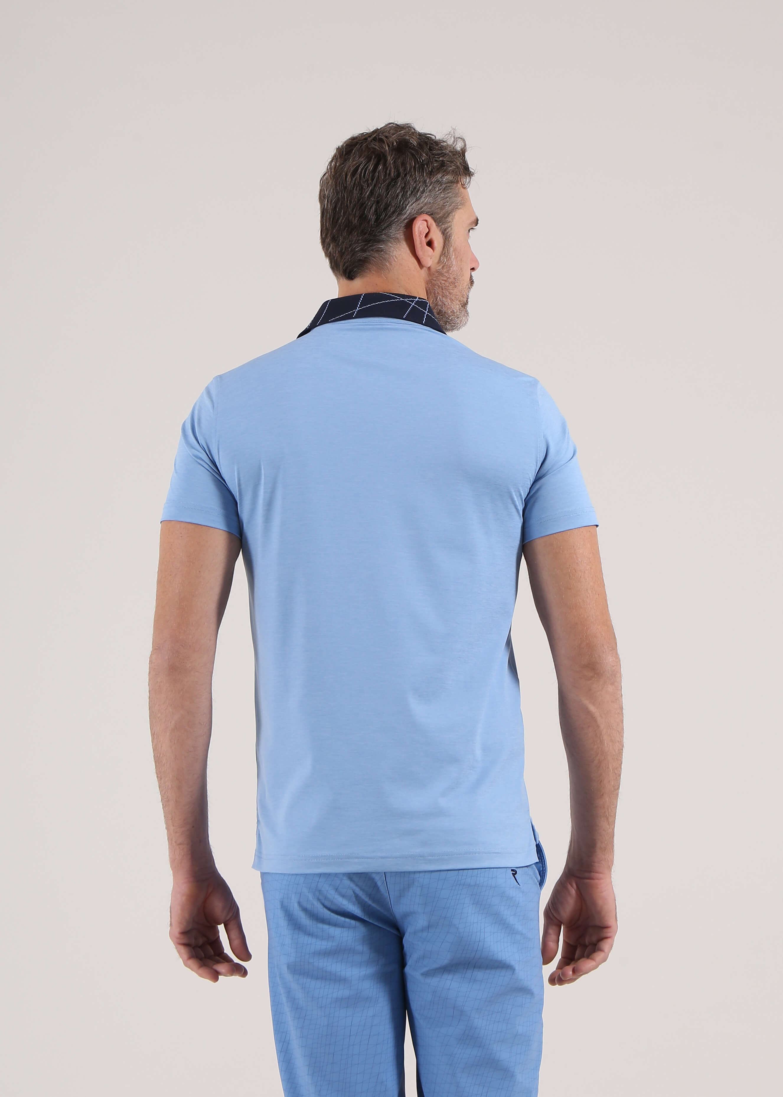 ASSODIPICCHE SUNBLOCK® Melange Polo Shirt for Men - UPF 50+ Sun Protection, Breathable & Quick-Dry - Perfect for Golf, Tennis & Outdoor Activities | Final Sale