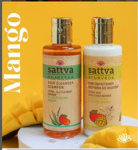 Sattva Ayurveda Moisturizing Lotion with Mango Extract - 210ml | Hydrating & Nourishing Body Lotion for Dry Skin | Perfect for Daily Moisturizing & After-Shower Care