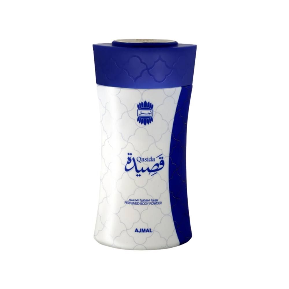 Qasida Perfumed Body Powder 80g x 2 Pack - Luxurious Talc for Women, Soft Skin & Fresh Fragrance | Perfect for Post-Shower, Summer Days & Special Occasions