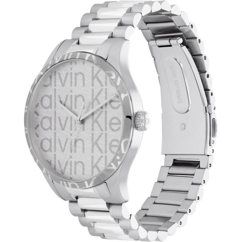 Calvin Klein Silver Dial Stainless Steel Unisex Watch 25200342 - Stylish & Durable for Everyday Wear, Office & Special Occasions