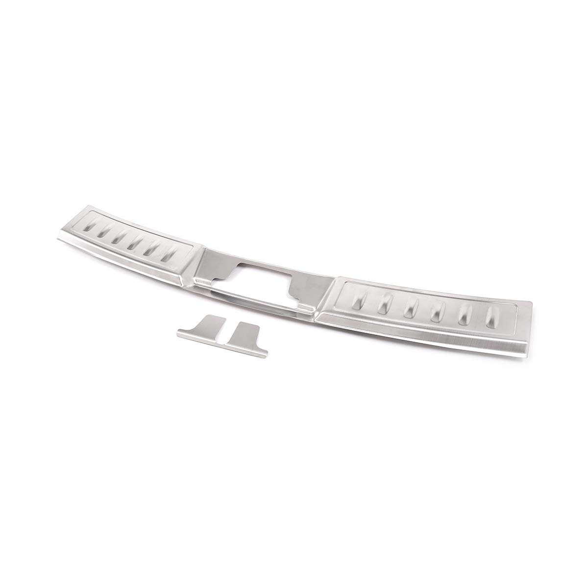 304 Stainless Steel Trunk Bumper Inner Sill Plate Protector Cover Trim Stickers (2pcs) for Land Rover Range Rover Evoque 2020 - Silver | Durable Car Accessories for Scratch Protection & Interior Decoration