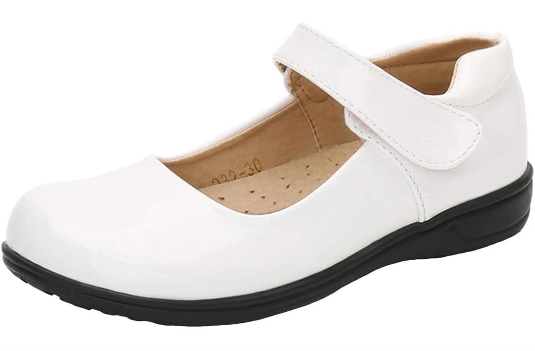 Girls Flat Oxfords School Uniform Shoes - Comfortable Dress Shoes for Kids, Princess Mary Jane Style - Perfect for School, Church, and Formal Occasions