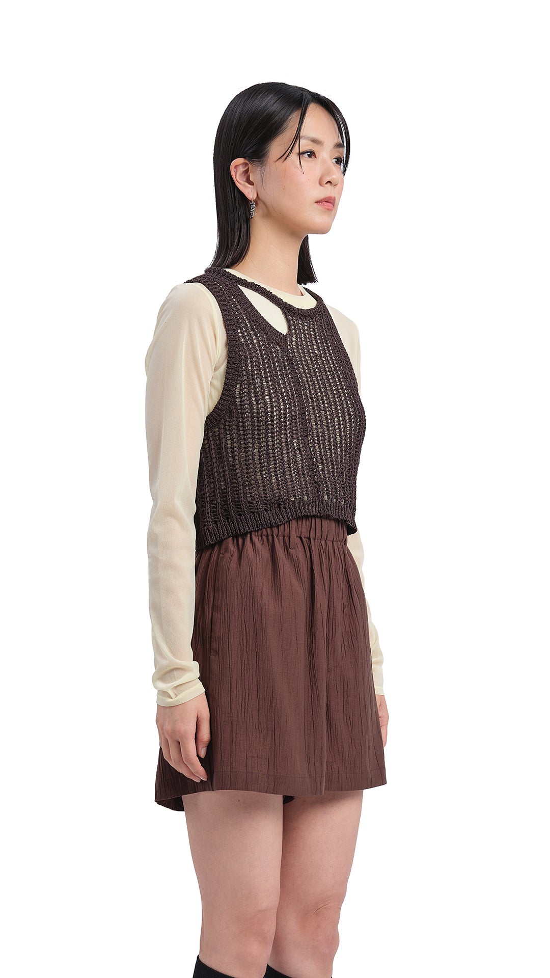 Stylish Women's Knitted Cutout Vest - Trendy Fashion Top for Layering & Casual Outfits | Perfect for Fall & Winter Wardrobe