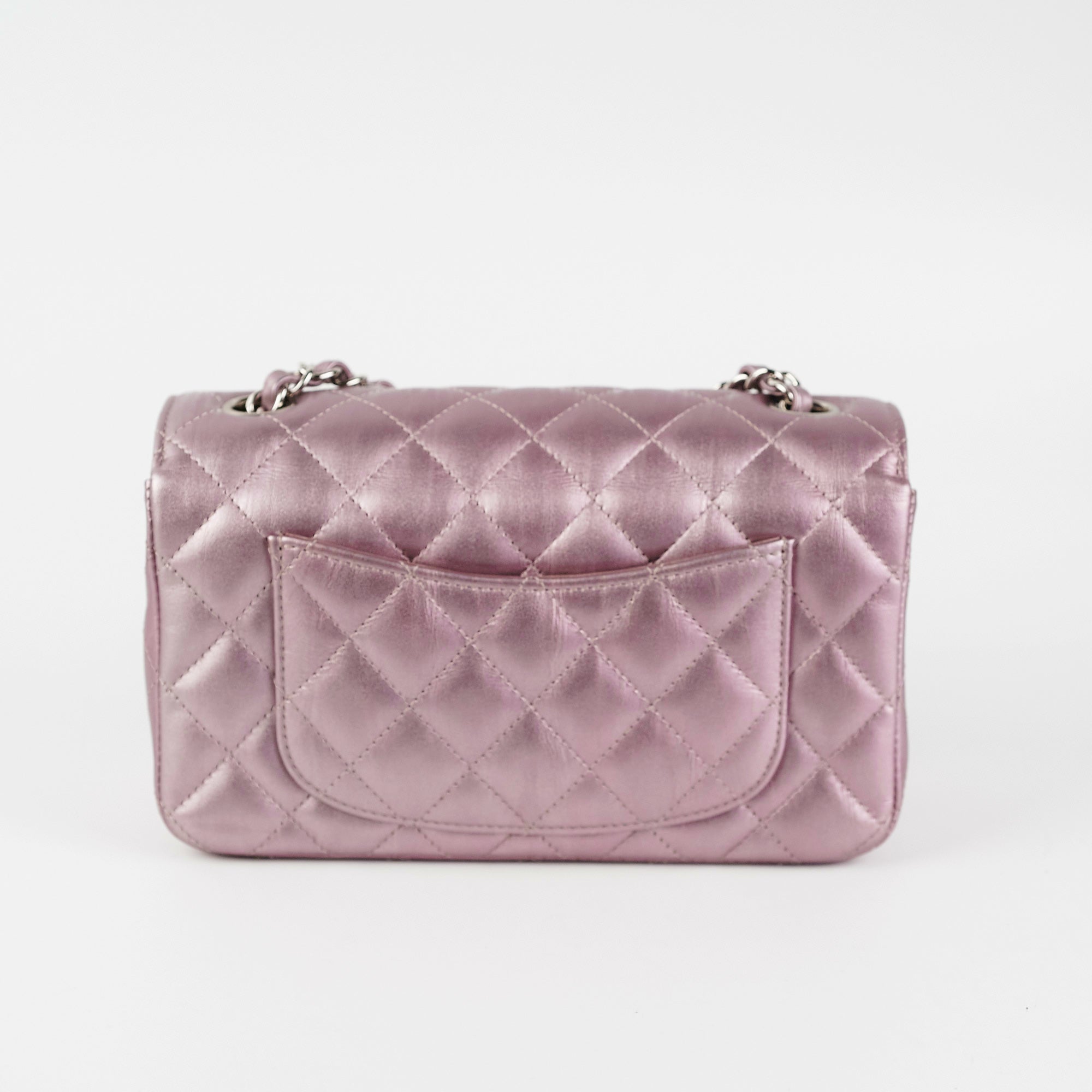 Chanel Mini Rectangular Iridescent Purple Crossbody Bag - Luxury Designer Handbag for Women | Perfect for Evening Parties, Date Nights & Special Occasions