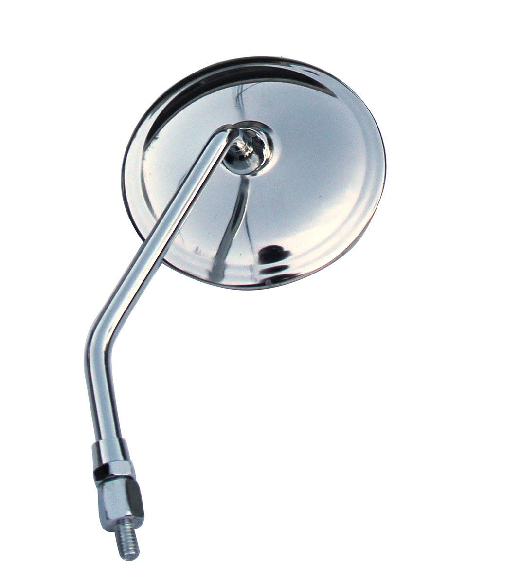 Chrome Round Motorcycle Mirrors for Honda Shadow 800 VT800 - 1 Pair - Universal Fit for Cruiser Bikes - Perfect for Highway Riding and City Commuting