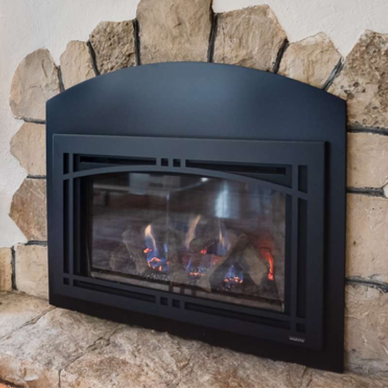 Majestic RUBY35 Direct Vent Gas Fireplace Insert - 35,000 BTU, Efficient Heating for Living Rooms & Bedrooms | Cozy & Stylish Home Heating Solution