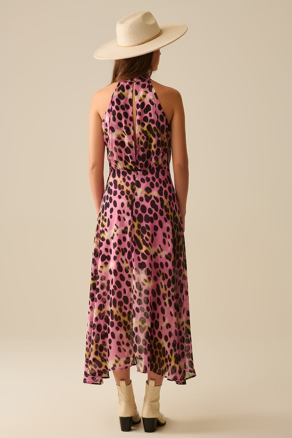 Women's Floral Print Midi Robe with V-Neck and Belt - Elegant and Comfortable Lounge Dress for Home, Vacation, and Special Occasions