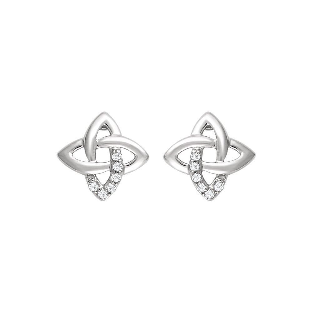 Sterling Silver 12mm Diamond Crisscross Earrings for Women - Perfect for Parties & Gifts