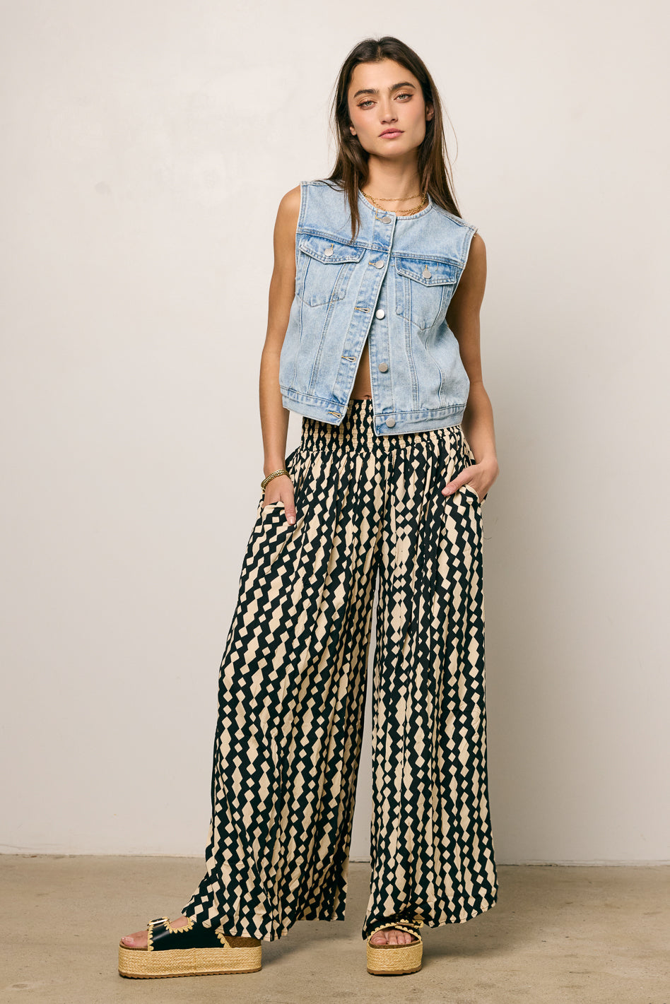 Hannah Women's Wide Leg Pants - High Waisted Linen Trousers for Casual & Office Wear | Comfortable Summer Lounge Pants for Travel & Everyday Outfits