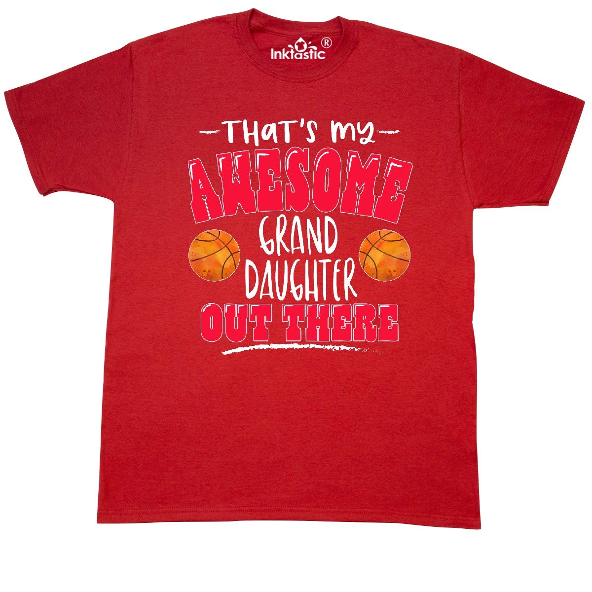 Inktastic 'That's My Awesome Granddaughter' Basketball Design T-Shirt - Perfect for Grandparents & Sports Fans